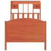 vidaXL Massivholzbett mit Regal ohne Matratze Wachsbraun 75x190 cm 3323169 Bild 4