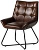 Stuhl Echtleder 61x65x89 braun IRON LABEL #113 Bild 1