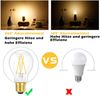 ZMH 6er-Pack E27 Vintage-LED-Glühbirnen: A60 2700 K 4 W Edison-Glühbirne Warmweiß Filament Antikglas Energiesparlampe für Bild 2