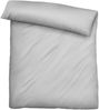biberna Tencel-Flanell Bettwäsche 0490500 UNI, sturmgrau, 1x 155x200 cm + 1x 80x80 cm Bild 2