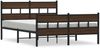 vidaXL Bettgestell ohne Matratze mit Kopf- und Fußteil 137x190 cm 4017168 Bild 2