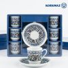 Korkmaz Topkapi 12-tlg. Mokkatassen-Set - Orientalisches Design für 6 Personen, 70 ml Bild 4