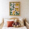 Poster Kinderzimmer Leoparden · Tierposter mit Dschungelpflanzen · Bunte Safari Wanddeko für Kinderzimmer · Dekoprint ohne Rahmen - 13x18cm Bild 5