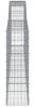 vidaXL Gabione mit Hochbogen 400x30x100/120 cm Verzinktes Eisen 153525 Bild 4