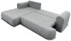 Ecksofa Schlafsofa ANIKE Stoff Now or Never Dunkelgrau Ottomane Links Bild 2