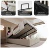 BlingBin Polsterbett Stauraumbett Beleuchtung Bettgestell (Einzelbett mit Kabellosem Laden USB C), Stauraum, 140×200cm Bild 3