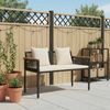 vidaXL Bank Outdoor Schwarz und Cremeweiß 117 x 54 x 74,5 cm 42025238 Bild 3