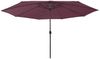 vidaXL Sonnenschirm mit LED-Beleuchtung 400 cm Bordeaux 312534 Bild 2