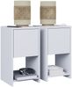 Nachttisch Evo Weiß 2er Set Vicco Bild 5