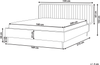 Bett mit Lattenrost BRIN 160 x 200 cm Samtstoff Beige Bild 2