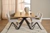 Schalenstuhl >Eddie< (2er-Set) drehbar, Bezug beige, Spidergestell - 59x81x56 (BxHxT) Bild 4