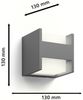 Philips LED Außenwandleuchte Arbour up/down anthrazit warmweiß Bild 3