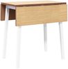 vidaXL Esstisch Weiß Massivholz Gummibaumholz 4102532 Bild 2