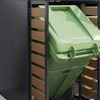 vidaXL Wagenmüllbehälter für 5 Behälter Stahl Anthrazit 3394776 Bild 5