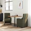 vidaXL Esszimmerstühle mit Rollen 2 pcs Armeegrün 58 x 67 x 97 cm 42017899 Bild 3