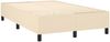 Boxspringbett mit Matratze & LED Stoff Creme 120x200 cm, Härtegrad: H2 [3135106] Bild 5
