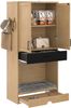 Multifunktionaler Tierschrank, in Eichenoptik 160cm hoch – Futterstation mit Napf, Hundebett, Stauraum und Haken – Tiermöbel und Küchenschrank für Flur, Küche oder Wohnzimmer, Futterstationen, Mehrzweckschränke, Holz，160cm Bild 5