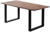 Esstisch Baumkante massiv Akazie stonefarben 200 x 100 cm schwarz LAURINA 71268086 Bild 2