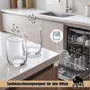 BigDean Glas Gläser Set 6 Stück 320 ml Trinkgläser Wassergläser Saftgläser, 6-tlg, Glas, Elegant, Schlicht, Spülmaschinenfest, Pflegeleicht Bild 4