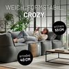 Lumaland Sitzsack-Sofa, Polyester, Mittelteil, Cord - Grau, 70 x 81 x 54 cm Bild 5