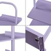 Kinderschuhregal Poytya Stahl 96x30x27 cm Lila [en. casa] Bild 5