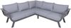 Gartenloungeset GERRIT - Alu/Polyester, Grau | Gartenmöbel Set Garten Loungegruppe Lounge-Set Pool Loungegarnitur Bild 4