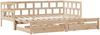 vidaXL Tagesbett Ausziehbar mit Schubladen ohne Matratze 80x200 cm 3302209 Bild 3