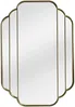 Vente-unique - DALVIA Spiegel GlasMetall Gold - B 1,5 cm x H 105 cm x L 70 cm Bild 2