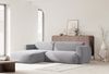 Selsey 'Emia' Ecksofa mit Chenillebezug und Schlaffunktion, Grau, links Bild 3