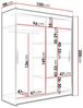 Schiebetürenschrank Camtalo III (Farbe: Weiß) Bild 3