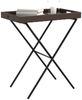 vidaXL Tabletttisch Klappbar Braun 65x40x75 cm Poly Rattan 365128 Bild 4