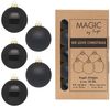 MAGIC by Inge Weihnachtsbaumkugel, Weihnachtskugeln Glas 6cm 30 Stück - Ebony Black Bild 3
