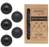 MAGIC by Inge Weihnachtsbaumkugel, Weihnachtskugeln Glas 6cm 30 Stück - Ebony Black Bild 2