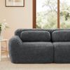 Modulares Sofa, Plüsch in U-Form, rahmenlos, flexibel stellbar, 291×179×73, Grau Bild 3