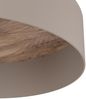 Deckenleuchte, Stahl, Holz, Taupe, Messing, D 42 cm Bild 5
