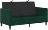 vidaXL Sofa mit Stauraum Dunkelgrün 152 x 78 x 87 cm Polyester 42036935 Bild 4