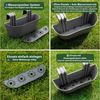 BigDean Blumenkasten 2x Blumenkasten Balkongeländer 43cm Blumenkästen mit Wasserspeicher (Set, 2 St, Balkonblumenkasten), Universal Balkonkasten, Wasserspeicher, UV-beständig, Witterungsfest Bild 2