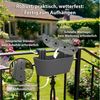 BigDean Blumenkasten 2x Blumenkasten Balkongeländer 43cm Blumenkästen mit Wasserspeicher (Set, 2 St, Balkonblumenkasten), Universal Balkonkasten, Wasserspeicher, UV-beständig, Witterungsfest Bild 4