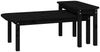 vidaXL 2-tlg. Couchtisch-Set Schwarz Massivholz Kiefer 822366 Bild 2