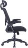 byLIVING Bürostuhl FLEX / Kunststoff schwarz, Netzstoff schwarz / einstellbare Kopfstütze / Wippmechanik / Lordoseneinstellung / B 62, H 111-119, T 66 cm Bild 3