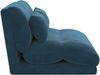 vidaXL Verstellbarer Fußsessel Blau Samt 42028217 Bild 5