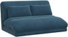 vidaXL Verstellbarer Fußsessel Blau Samt 42028217 Bild 2