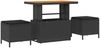 vidaXL Gartensofa-set mit Kissen 13 pcs Schwarz Poly-Rattan 3363754 Bild 4