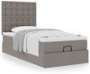 vidaXL Ottoman-Bett mit Matratze Taupe 90x200 cm Stoff 3313296 Bild 4