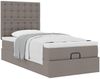 vidaXL Ottoman-Bett mit Matratze Taupe 90x200 cm Stoff 3313296 Bild 5