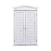 Wandspiegel Badspiegel Badezimmer Spiegelfenster mit Fensterläden, 71x46x5cm ~ shabby weiß Bild 5