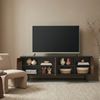 Lowboard Boxholm 160x30x57 cm Schwarz/Walnussoptik [en. casa] Bild 2