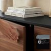 Lowboard Boxholm 160x30x57 cm Schwarz/Walnussoptik [en. casa] Bild 5