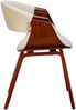 2er Set Esszimmerstuhl VIZON - Stoff Walnuss/creme 62x52x76 cm | Essstühle Esszimmerstühle Küchenstühle Wohnzimmerstühle Bild 4