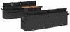 vidaXL Gartensofa-set mit Kissen 7 pcs Schwarz Poly-Rattan 3349309 Bild 2